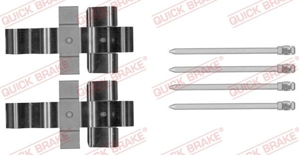 QUICK BRAKE 109-1852 Accessory Kit, disc brake pads Convertible Cooper S 174 PS Petrol 2015