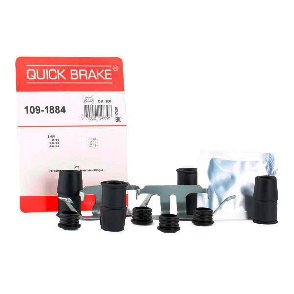 QUICK BRAKE 109-1884 Zubehörsatz, Scheibenbremsbelag 3er 320d 184 PS Diesel 2018