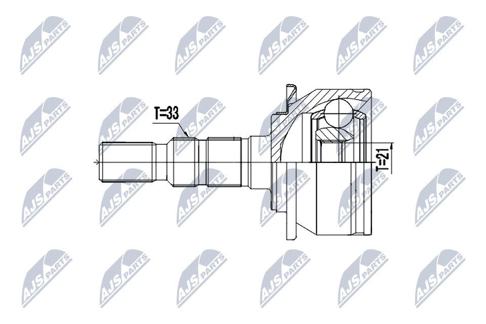 NTY Joint kit, drive shaft Article number: NPZ-PL-035 cheaply