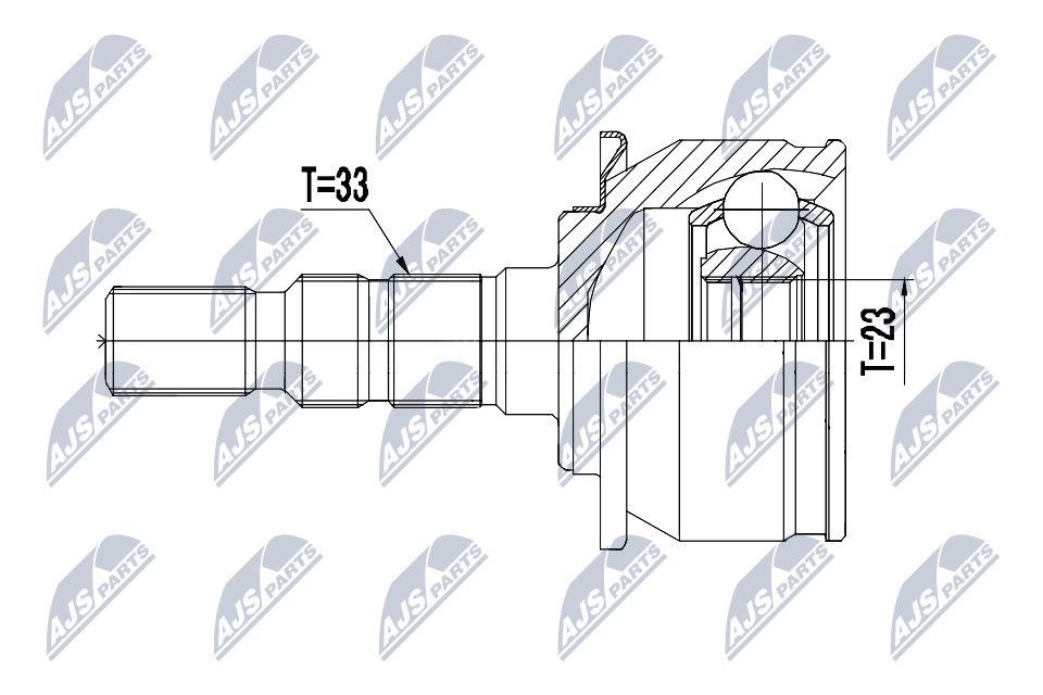 NTY Joint kit, drive shaft Article number: NPZ-PL-039 cheaply