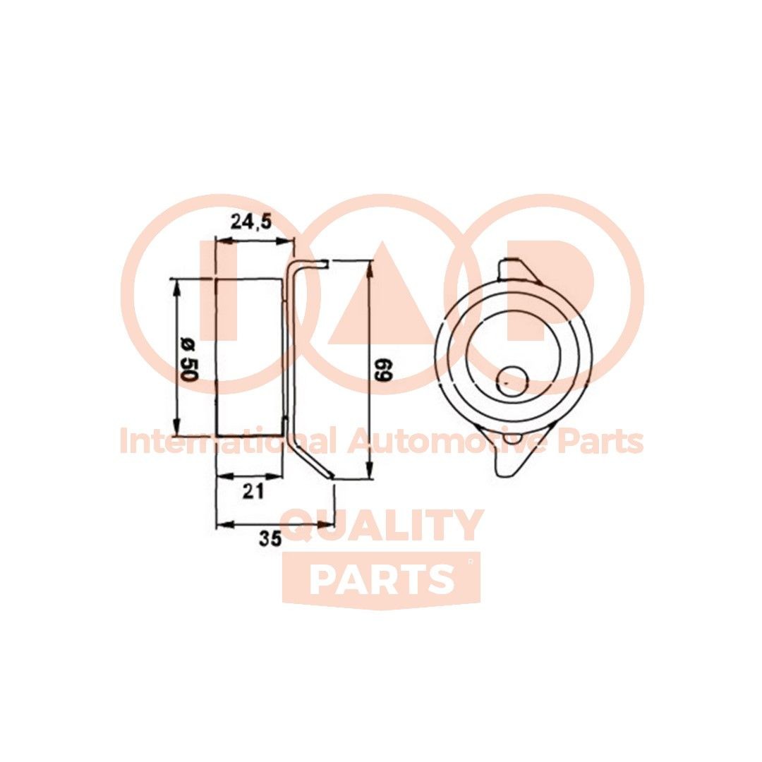 IAP QUALITY PARTS Обтяжна ролка, ангренаж артикулен номер: 127-03091 евтино