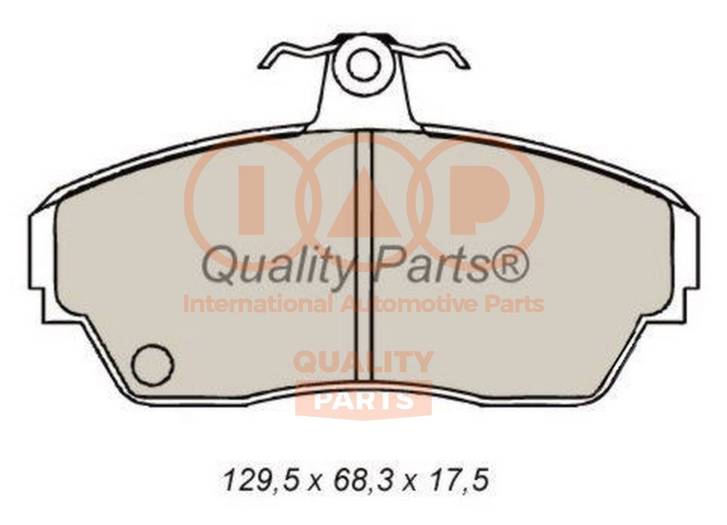 IAP QUALITY PARTS Brake pad set Article number: 704-23030 cheaply