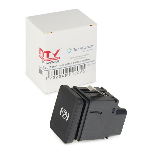 NTY EWH-VW-000 Διακόπτης, ενεργοποίηση φρένου ακινητοποίησης PASSAT 1.4 TSI 122 PS Βενζίνη 2010