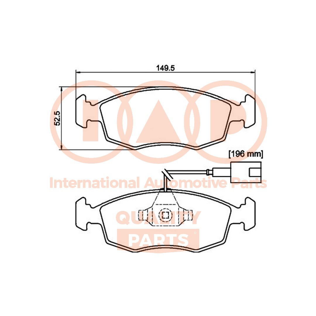 IAP QUALITY PARTS Hovedbremsesylinder artikkelnummer: 702-07075G billig