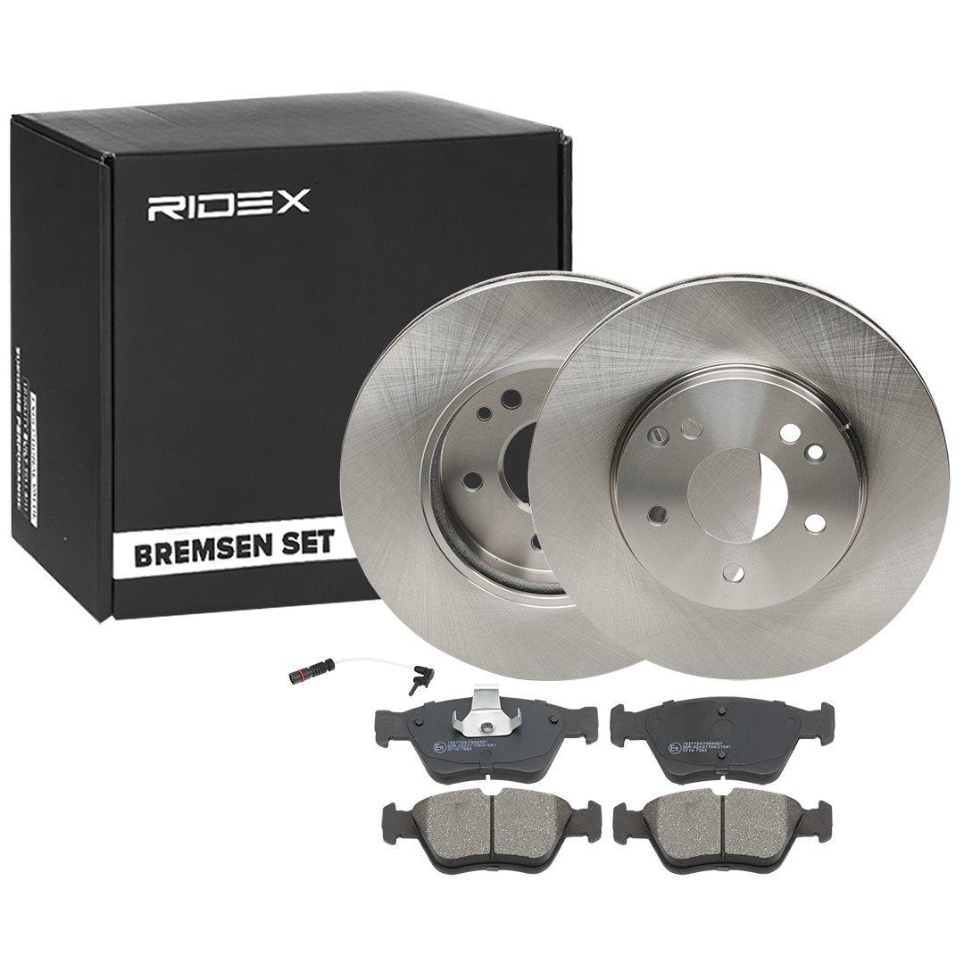 RIDEX Kit de discos de freno y pastillas Número de artículo: 3405B0332 a buen precio