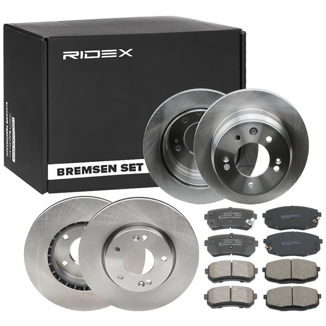 RIDEX Bremsscheiben und -beläge Artikelnummer: 3405B0360 günstig