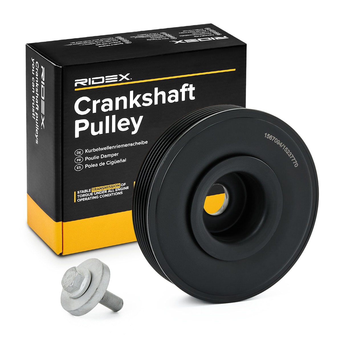 RIDEX Crankshaft pulley Article number: 3213B0165 cheaply