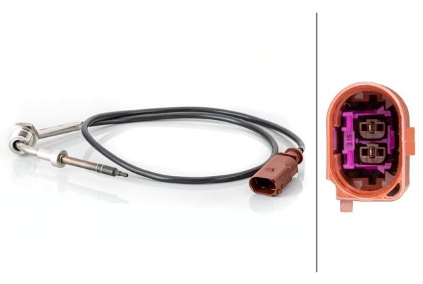 HELLA Sensor, exhaust gas temperature Article number: 6PT 014 495-091 cheaply