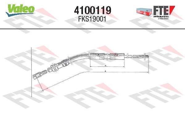 FTE Clutch Cable Article number: 4100119 cheaply