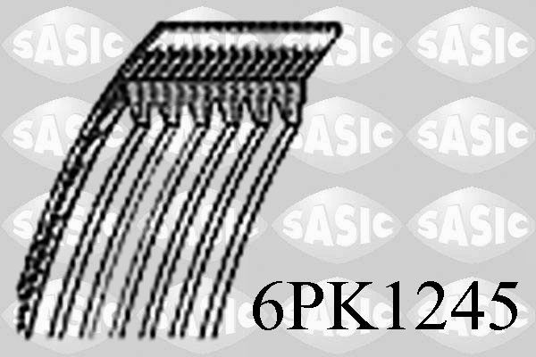 SASIC V formos rumbuoti diržai prekės numeris: 6PK1245 nebrangu