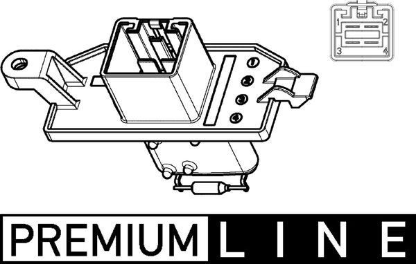 MAHLE ORIGINAL Rezistor, ventilator habitaclu număr articol: ABR 104 000P ieftin