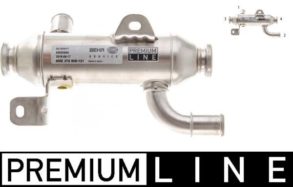 MAHLE ORIGINAL EGR kylare Artikelnummer: CE 33 000P billigt