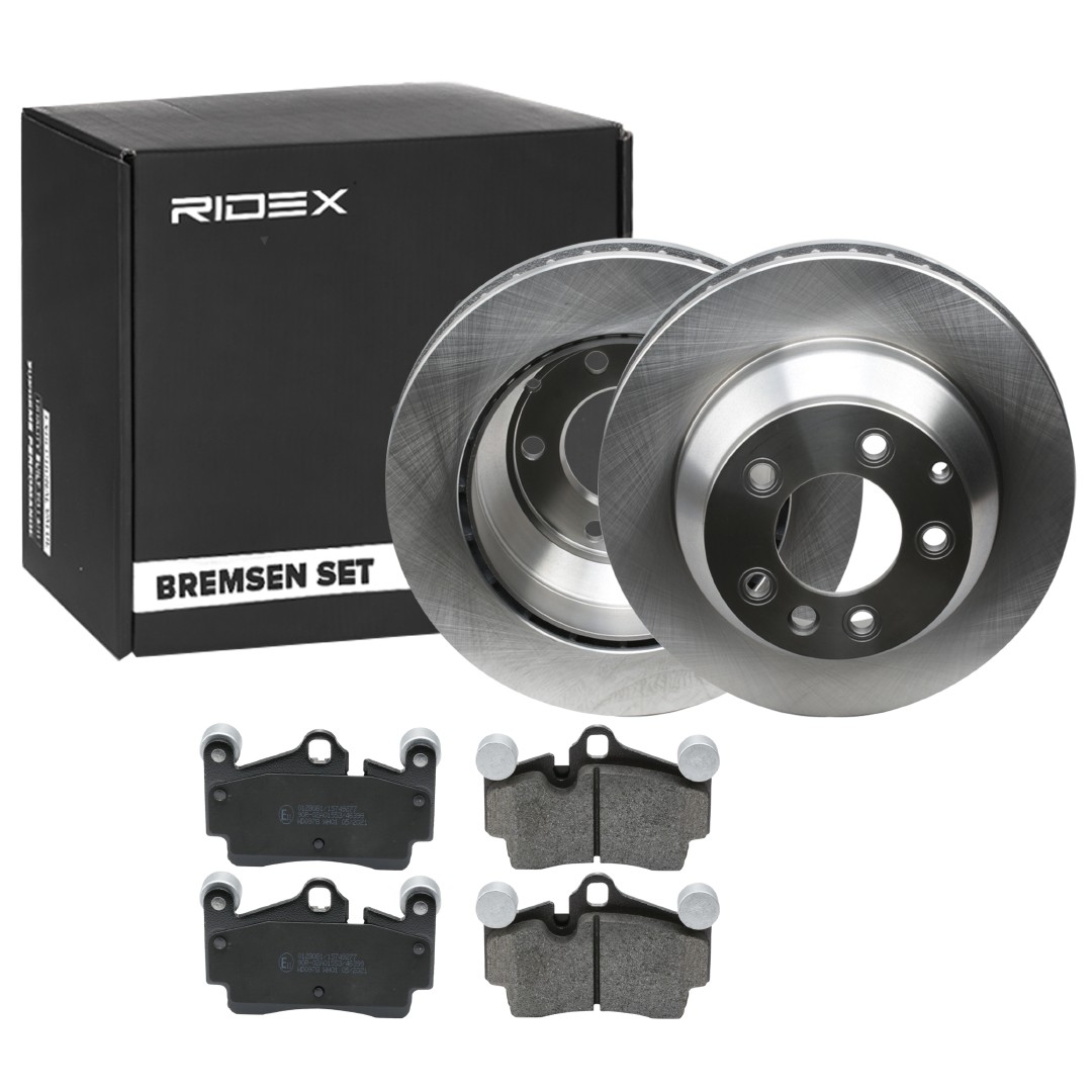 RIDEX Brake discs and pads set Article number: 3405B0389 cheaply