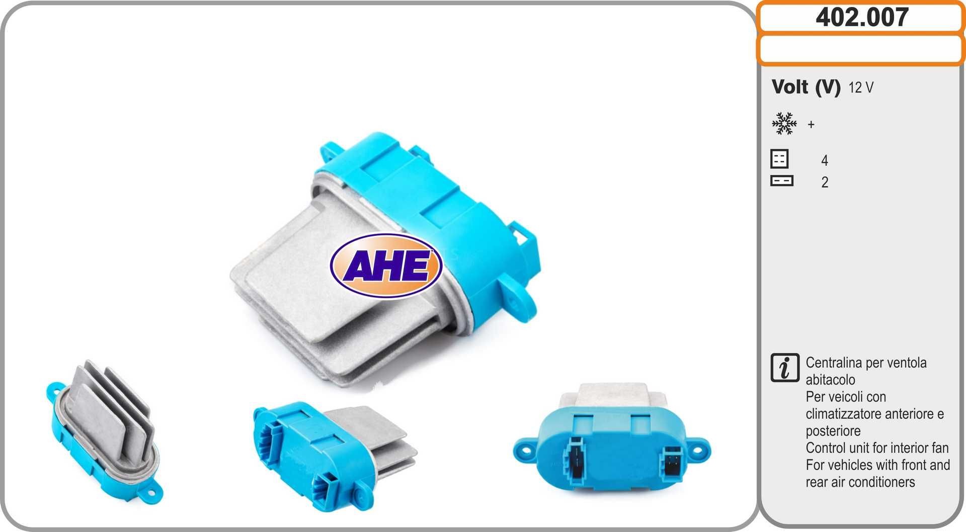 AHE Control Unit, electric fan (engine cooling) Article number: 402.007 cheaply