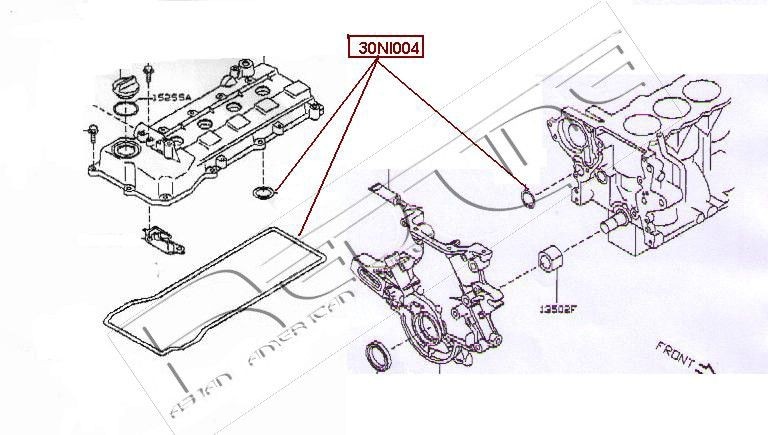 RED-LINE Gasket Set, timing case Article number: 30NI004 cheaply