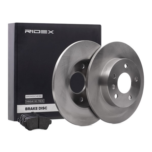 RIDEX Brake discs and pads set Article number: 3405B0456 cheaply