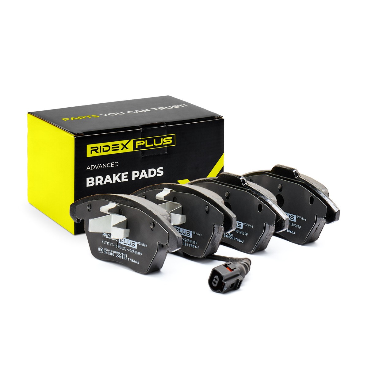 RIDEX PLUS Brake pad set Article number: 402B0009P cheaply