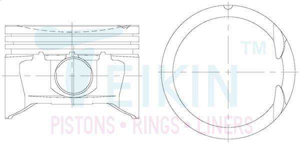 TEIKIN Piston Set Article number: 30106.050 cheaply