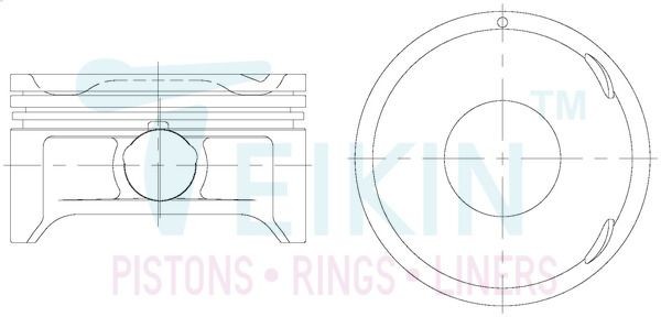 TEIKIN Piston Set Article number: 30111.050 cheaply