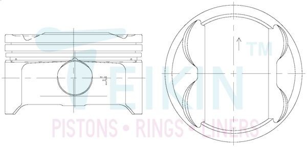 TEIKIN Piston Set Article number: 31132.050 cheaply