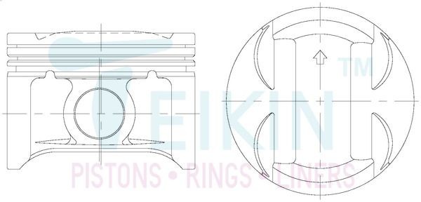 TEIKIN Piston Set Article number: 33101.STD cheaply