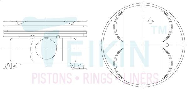 TEIKIN Piston Set Article number: 38192.050 cheaply