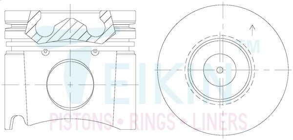 TEIKIN Piston Set Article number: 38658A.STD cheaply