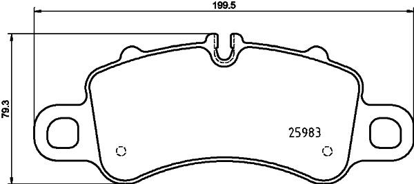 HELLA Brake pad set Article number: 8DB 355 025-601 cheaply