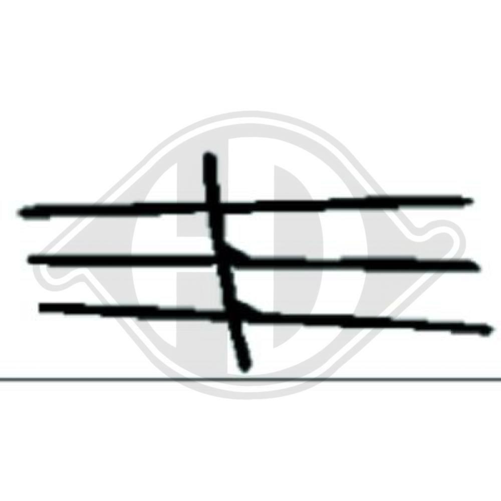 DIEDERICHS 1611046 Pynte- / vernelist, radiatorgitter 123-serien 250 2.5 (123.086) 140 HK Bensin 1986