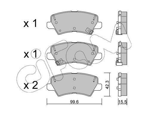 CIFAM Brake pad set Article number: 822-1166-0 cheaply