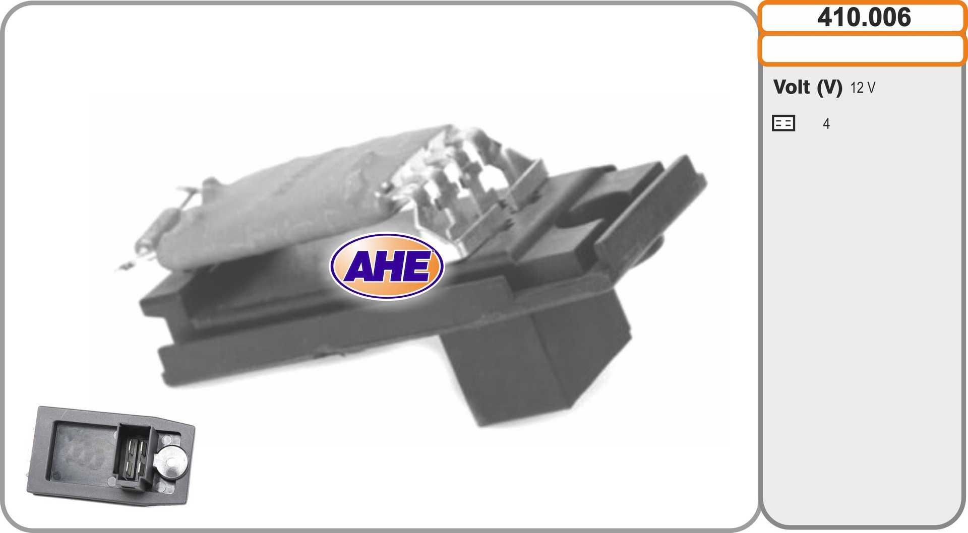 AHE Rezistor, Electromotor - ventilator număr articol: 410.006 ieftin