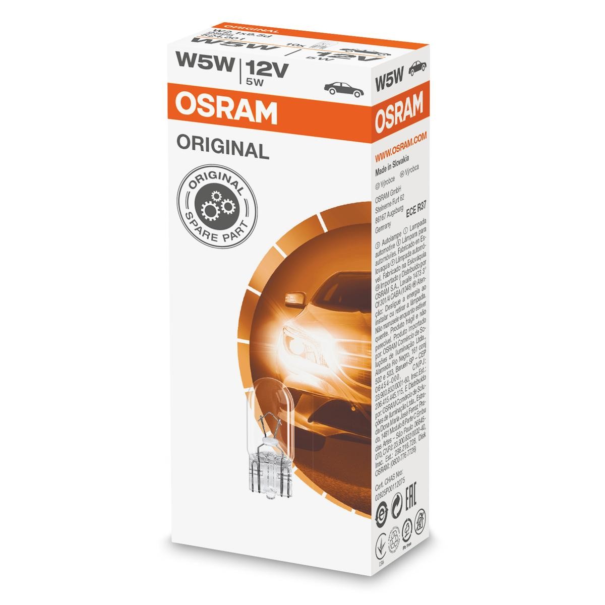 OSRAM Blinkerslampa Artikelnummer: 2825 billigt