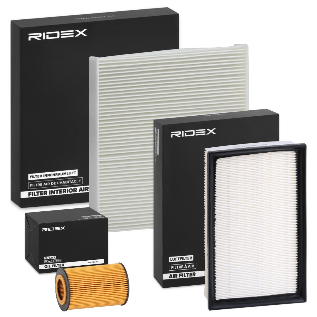 RIDEX Комплект филтри артикулен номер: 4055F4053 евтино