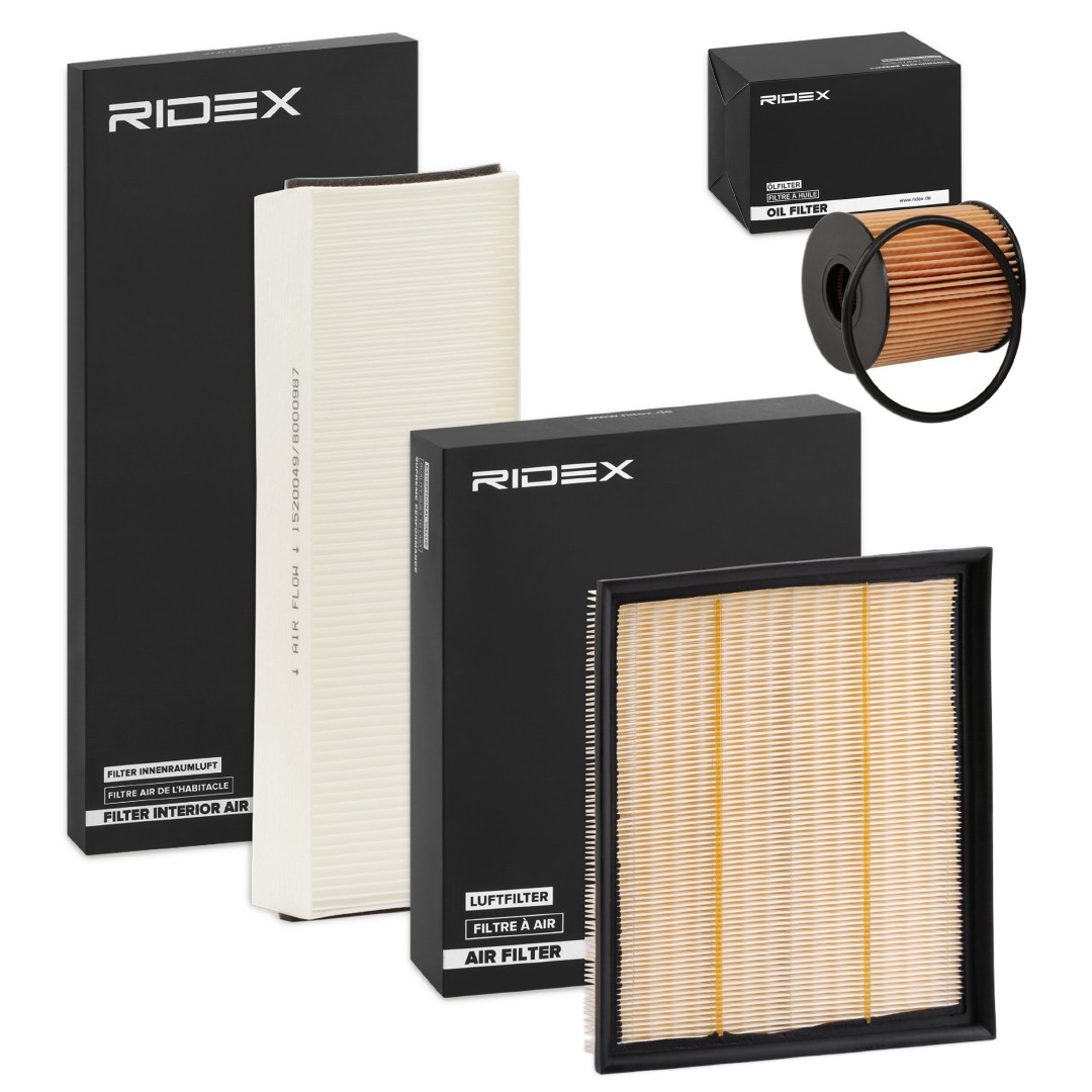 RIDEX Комплект филтри артикулен номер: 4055F19776 евтино