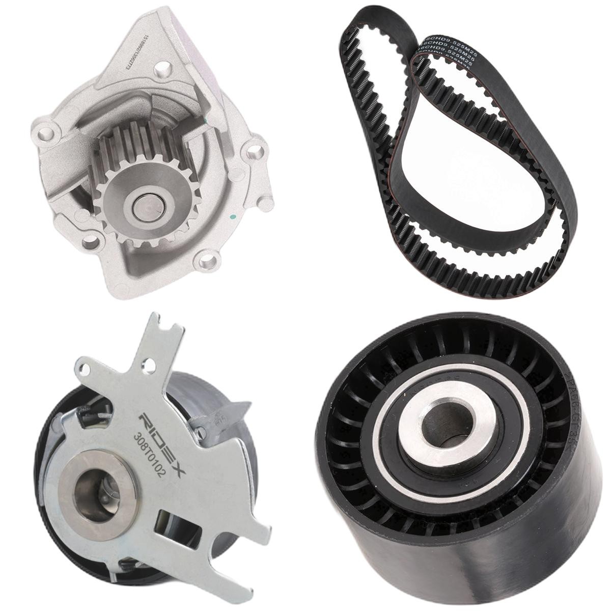 RIDEX Pompă apă + kit distribuție număr articol: 3096W0389 ieftin