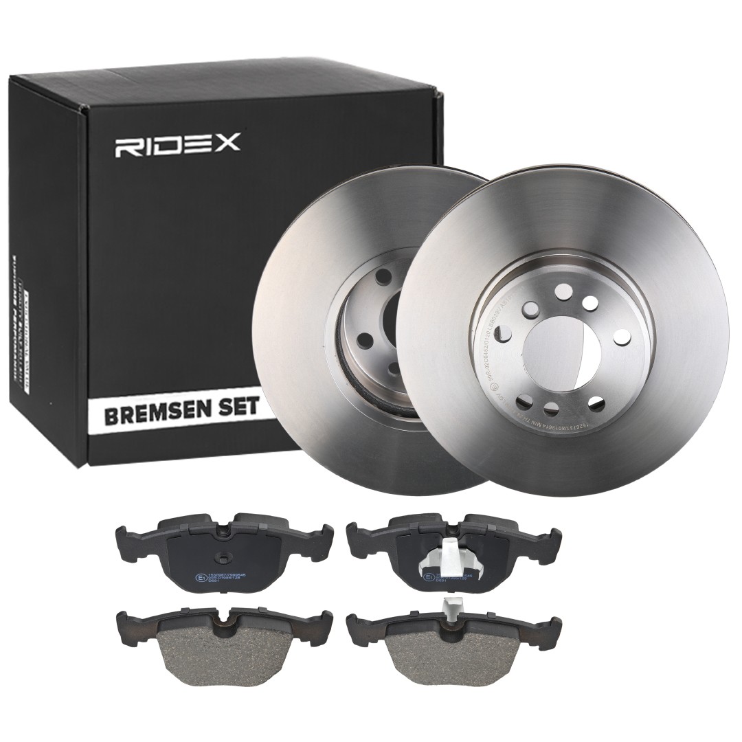 RIDEX Brake discs and pads set Article number: 3405B0942 cheaply