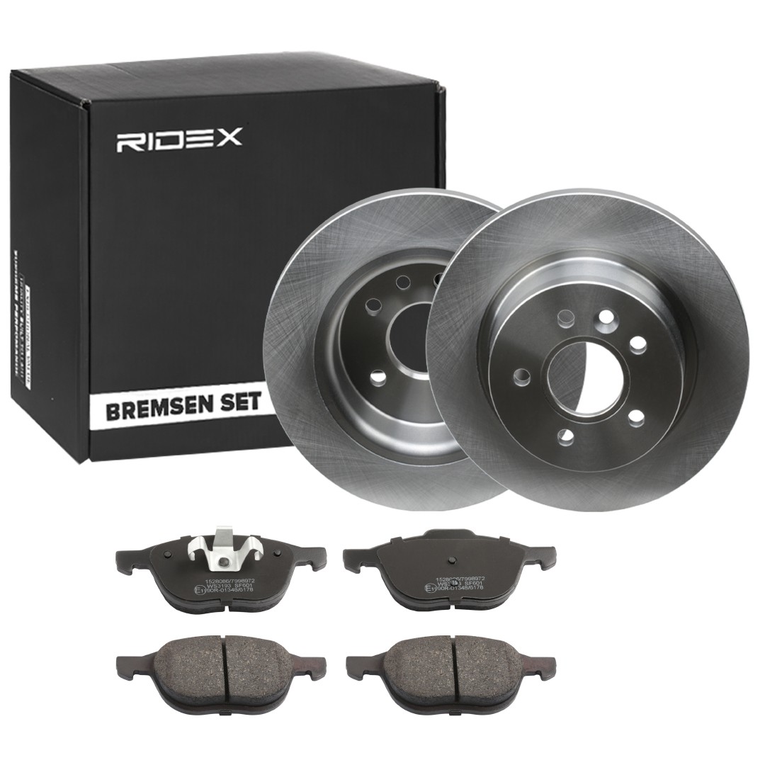 RIDEX Brake discs and pads set Article number: 3405B1004 cheaply