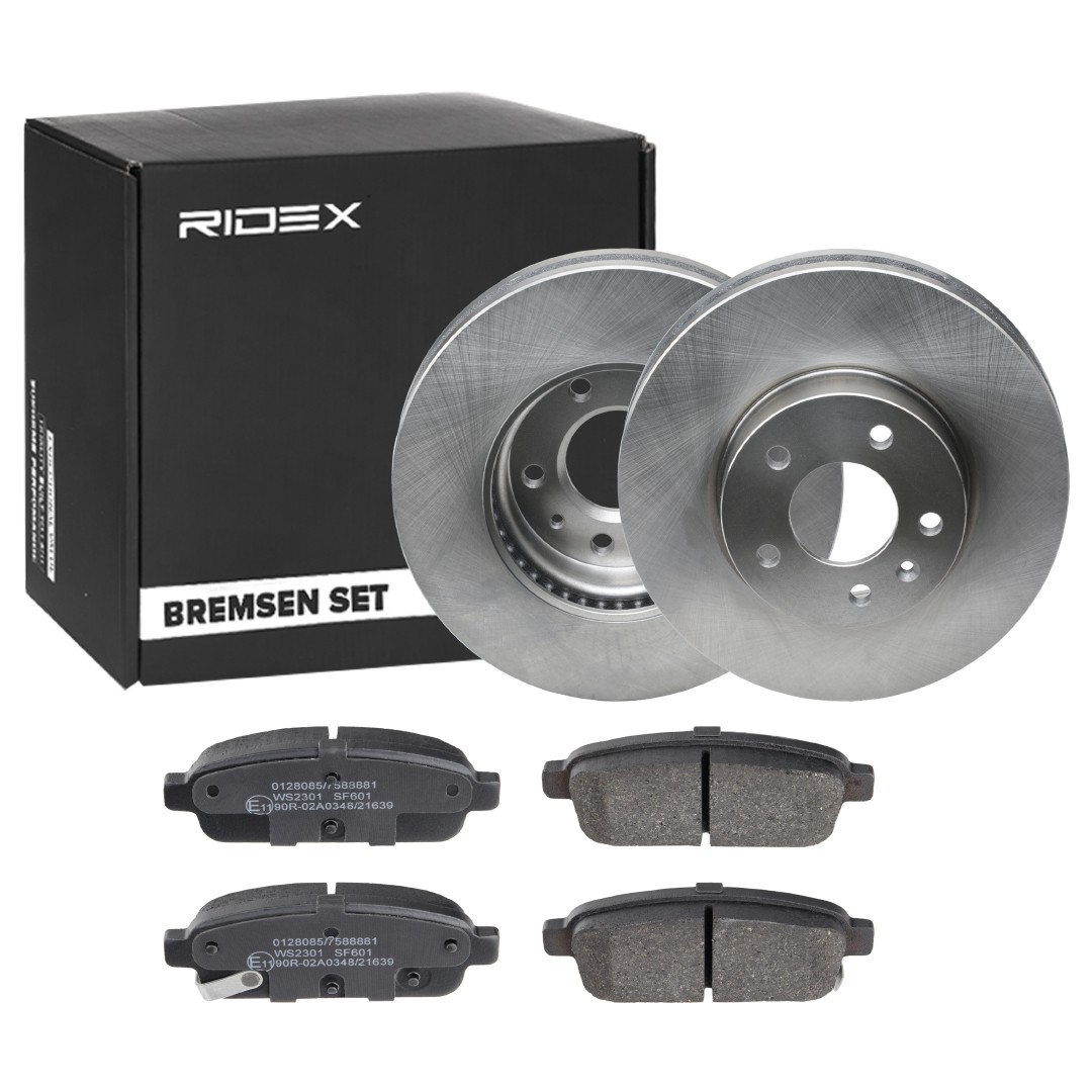 RIDEX Brake discs and pads set Article number: 3405B1217 cheaply