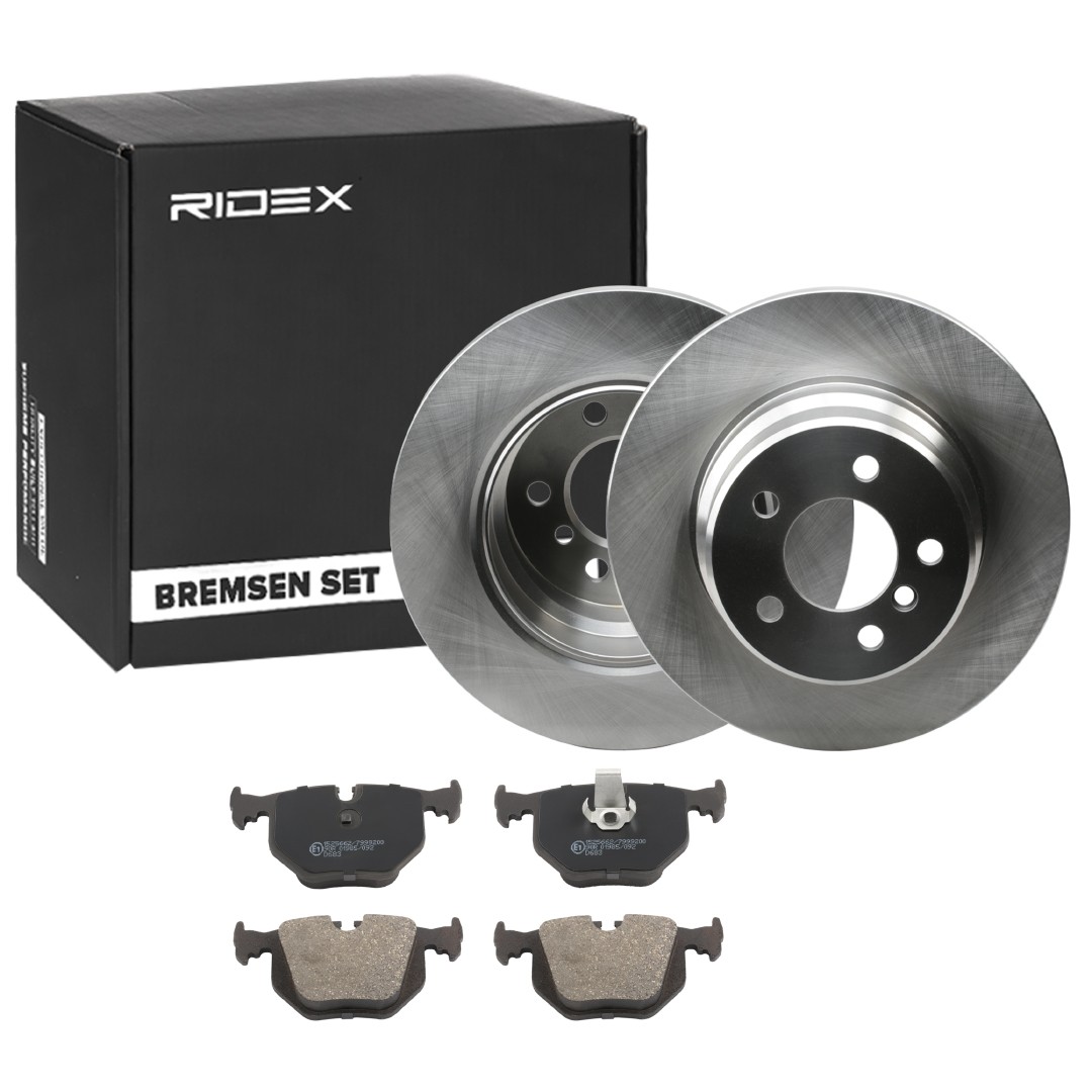 RIDEX Brake discs and pads set Article number: 3405B1325 cheaply