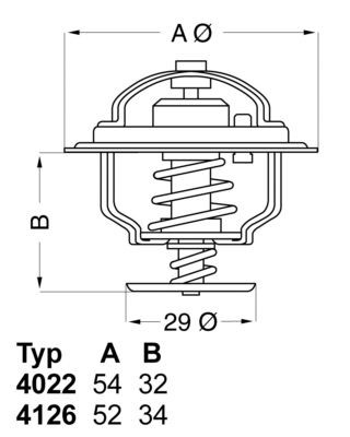 WAHLER Thermostat Article number: 4022.82D cheaply