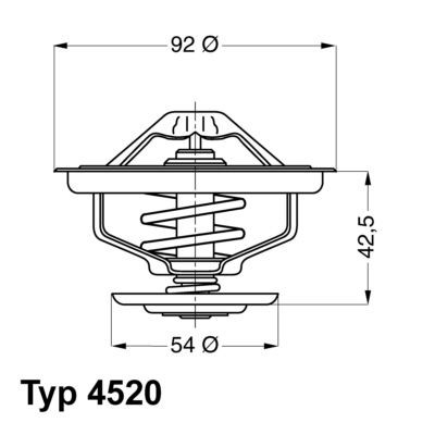 WAHLER Termostat, lichid racire număr articol: 4520.80D ieftin