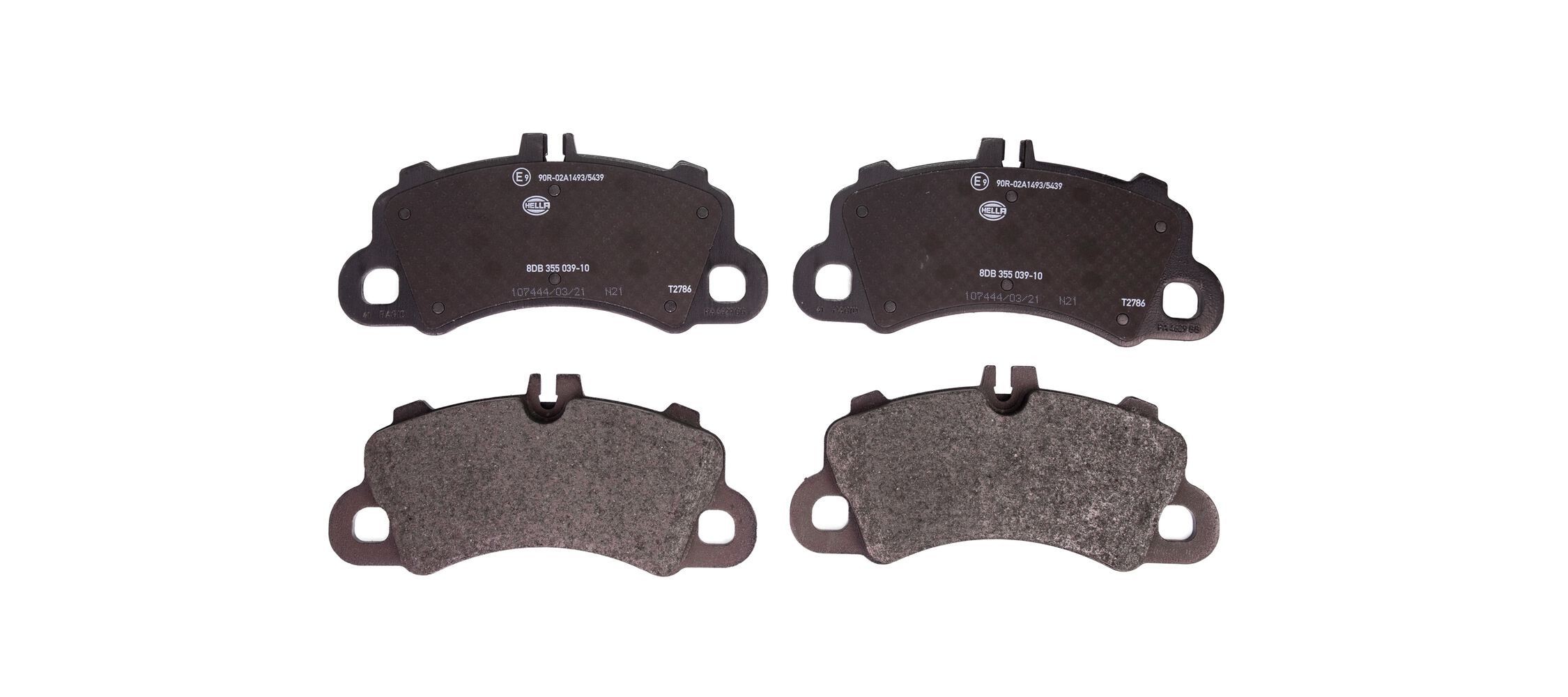 HELLA Brake pad set Article number: 8DB 355 039-101 cheaply