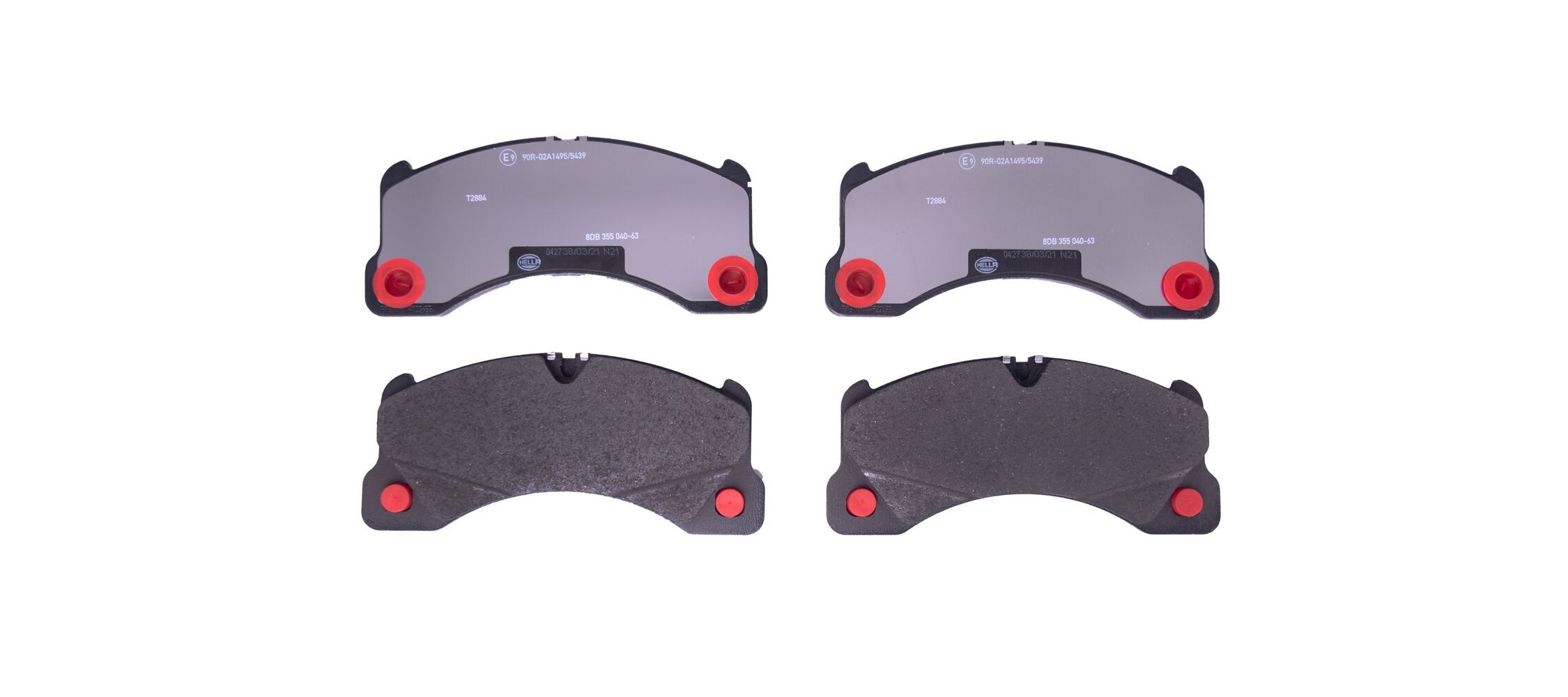HELLA Brake pad set Article number: 8DB 355 040-631 cheaply