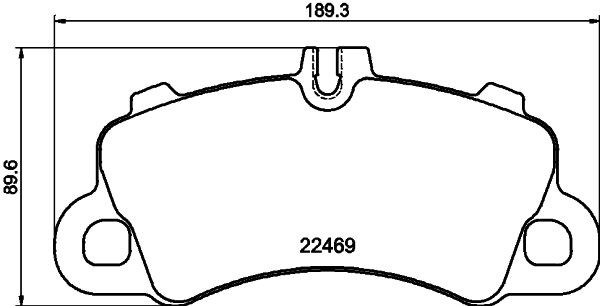 HELLA Brake pad set Article number: 8DB 355 040-761 cheaply