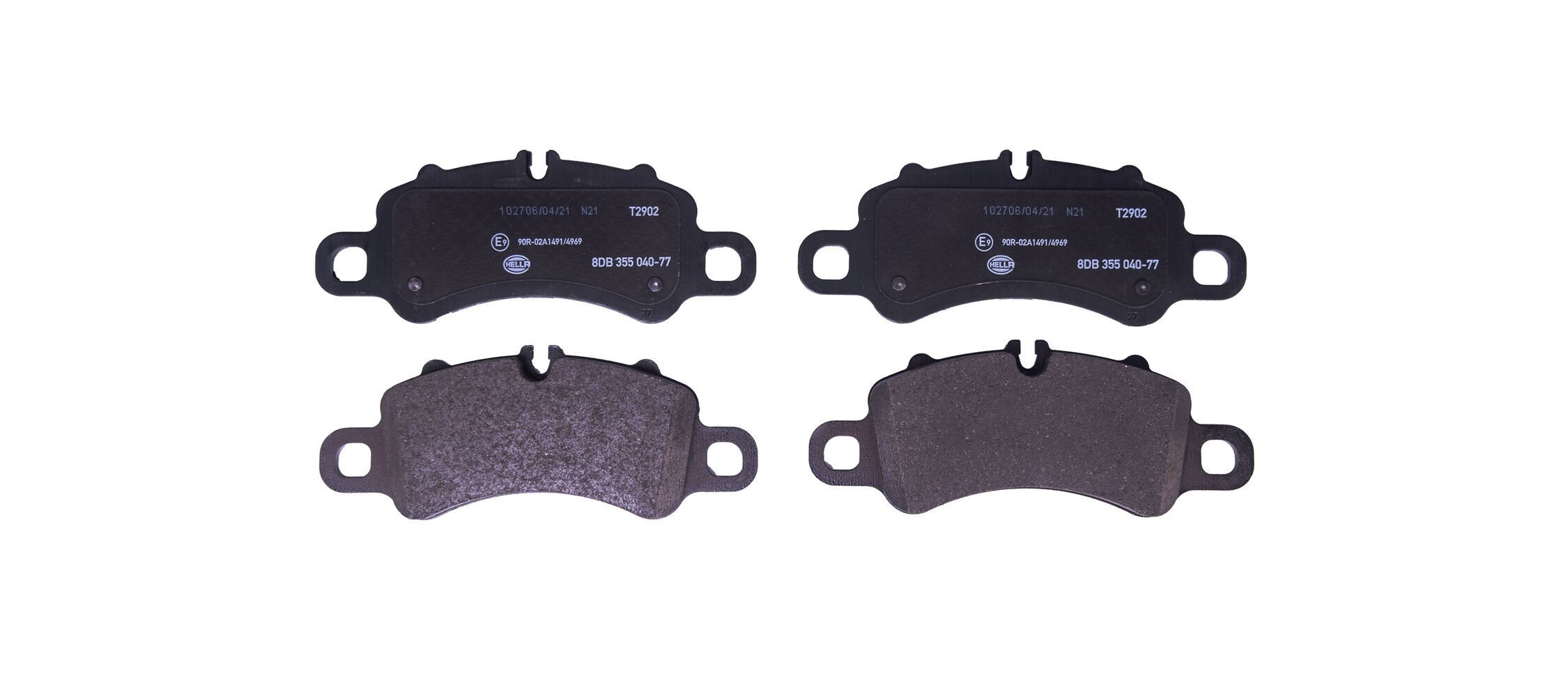 HELLA Brake pad set Article number: 8DB 355 040-771 cheaply