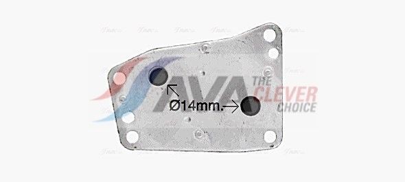 AVA COOLING SYSTEMS Oljekylare automatlåda Artikelnummer: RD3001 billigt