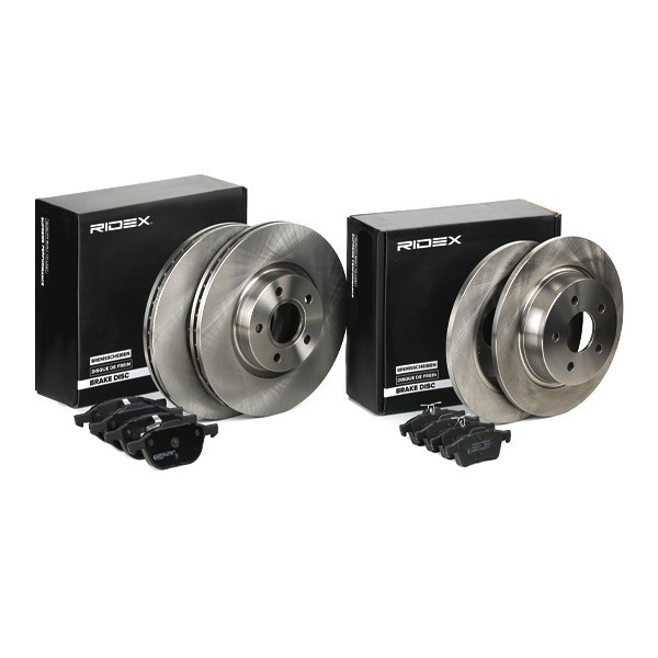 RIDEX Brake discs and pads set Article number: 3405B1672 cheaply