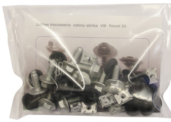 ROMIX 90208 Στοιχείο στερέωσης, κάλυμμα κινητήρα PASSAT 2.0 TDI 110 PS Πετρέλαιο 2010