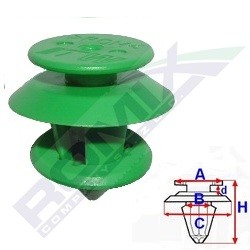 OEM Klips, pynte- / beskyttelseslist C60436 fra ROMIX