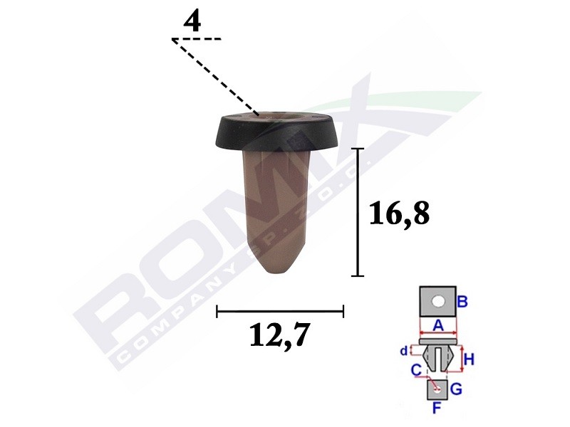 ROMIX Klips, pynte- / beskyttelseslist artikkelnummer: C70601 billig